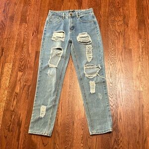 Nasty Gal Collection distressed jeans